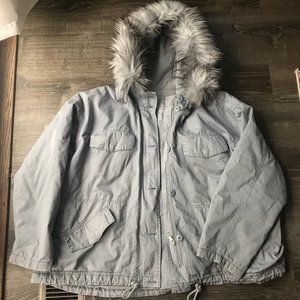 American Eagle Oversized Quilted Parka